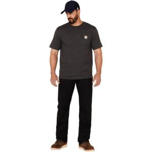 ARIAT Men’s Rebar M7 Slim Durastretch Made Tough Double Front Straight Pant(Black)