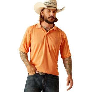 ARIAT Men’s Tek Polo(Hot Rose)