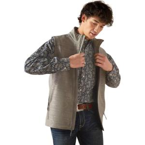 ARIAT Men’s Vernon 2.0 Softshell Vest(Jetty Gray Embossed)