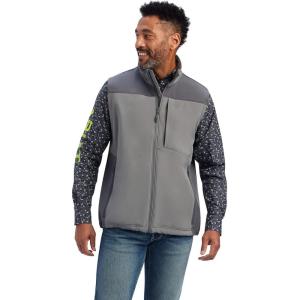 ARIAT Men’s Vernon 2.0 Softshell Vest(Jetty Grey)
