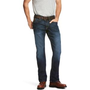 ARIAT Rebar M4 Relaxed DuraStretch Edge Boot Cut Jean(Maritime)