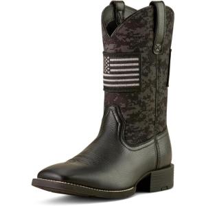 ARIAT Sport Patriot Mens Boot(Black Deertan/Black Camo Print)