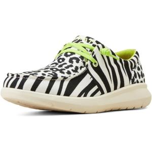 ARIAT Unisex Youth Hilo Shoe(Black White Animal Print)