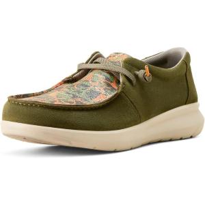 ARIAT Unisex Youth Hilo Shoe(Winter Moss/Orange Deer Skulls)