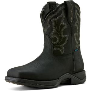 ARIAT Women’s Anthem Shortie Ii Waterproof Western Boot(Bear Black)