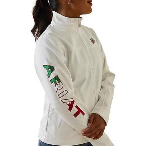 ARIAT Womens Classic Team Softshell Mexico Jacket(White)