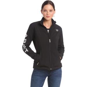 ARIAT Women’s New Team Softshell Jacket, Black(Black)