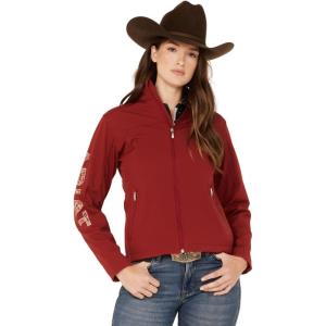ARIAT Women’s New Team Softshell Jacket, Black(Sun-dried Tomato)