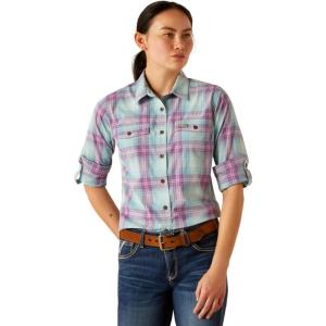 ARIAT Womens Rebar Made Tough Durastretch Work Shirt(Aquatic)