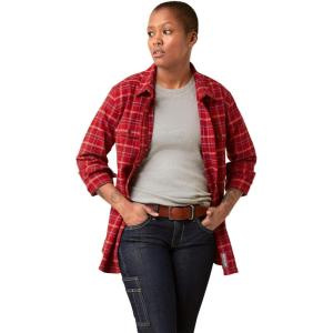 ARIAT Womens Rebar Made Tough Durastretch Work Shirt(Samba Plaid)