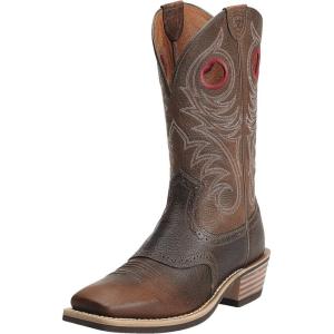 ARIAT Workhog Wide Square Toe H2O Mens Boot(Brown Oiled Rowdy)