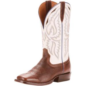 ARIAT Workhog Wide Square Toe H2O Mens Boot(Texaco Whiskey/White)
