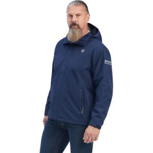 ARIAT mens Rebar Stormshell Waterproof Jacket(Navy)
