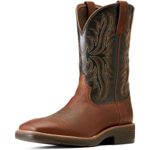 ARIAT mens Ridgeback Western Boot(Deepest Clay/Black Barrel)