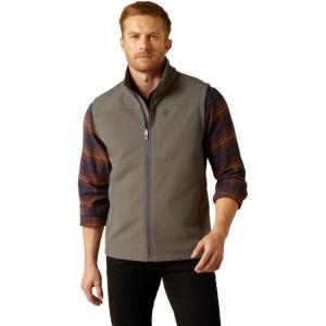 ARIAT mens Vernon Softshell Vest(Grey)