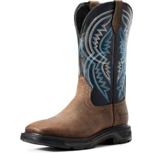 ARIAT mens Workhog Xt Coil Wide Square Toe Work Boot(Earth/Twilight)