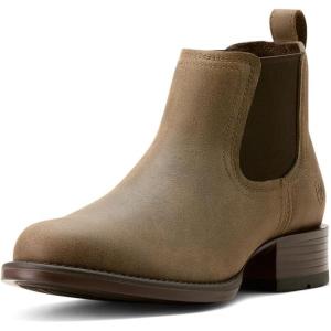 ARIAT unisex-child Booker Ultra Round Toe Western Boot(Brown Bomber)