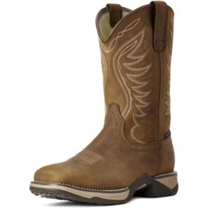 ARIAT womens Anthem Waterproof Western Boot(Distressed Brown)