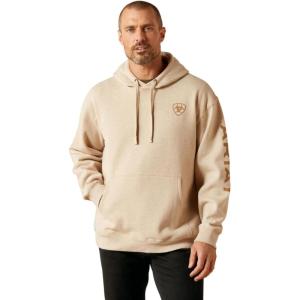 ARIAT womens Ariat Logo Hoodie(Oatmeal Heather)