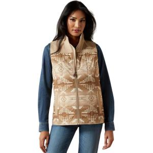 ARIAT womens Crius Insulated Vest(Savannah Tan/Dune Print)