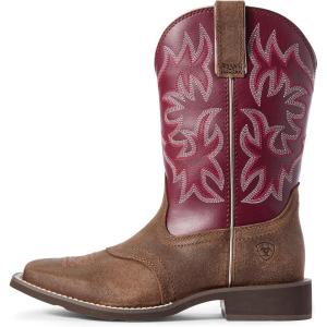ARIAT womens Delilah Western Boot(Java/Burgundy)