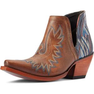 ARIAT womens Dixon Chimayo Western Boot(Fiery Tan)