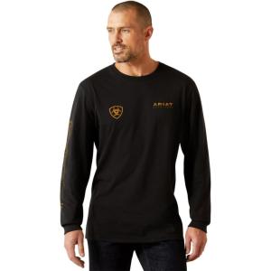Ariat Mens Ariat Clean Stripe T-Shirt(Black)