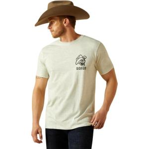 Ariat Mens Ariat Drinking Buddies T-Shirt(Oatmeal Heather)