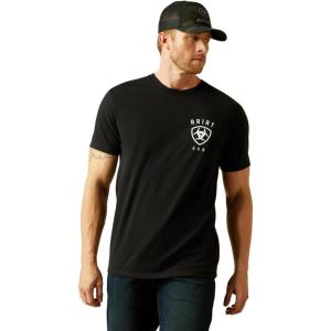 Ariat Mens Ariat Faded Bull T-Shirt(Black)