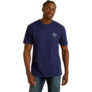 Ariat Mens Ariat Woven West T-Shirt(Medieval Blue)