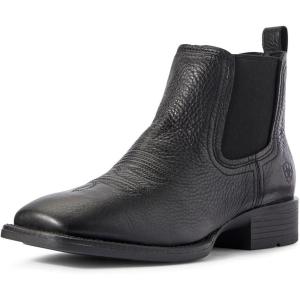Ariat Men’s Booker Ultra Black Square toe Boot(Black)