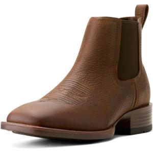 Ariat Men’s Booker Ultra Black Square toe Boot(Brown Oiled Rowdy)