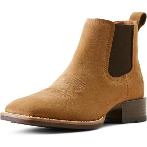 Ariat Men’s Booker Ultra Black Square toe Boot(Dijon Suede)