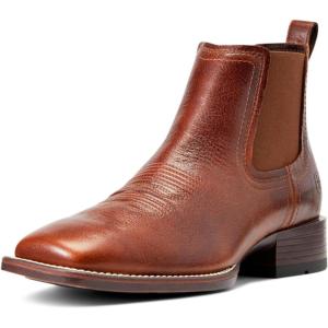 Ariat Men’s Booker Ultra Black Square toe Boot(Royal Brown)