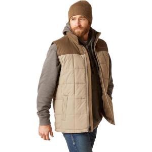 Ariat Men’s Cruis Insulated Chesnut And Navy Vest(Brindle/Major Brown)