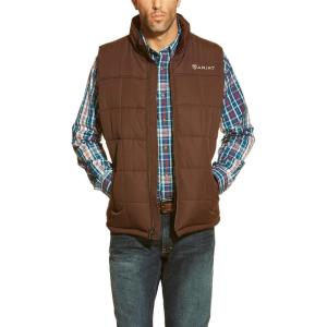 Ariat Men’s Cruis Insulated Chesnut And Navy Vest(Brown)