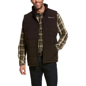 Ariat Men’s Cruis Insulated Chesnut And Navy Vest(Espresso Heather)