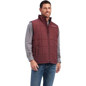 Ariat Men’s Cruis Insulated Chesnut And Navy Vest(Wine)