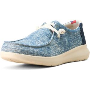 Ariat Men`s Hilo Navy Mesh Casual Shoe(Washed Denim/Dark Denim)