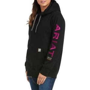 Ariat Men’s Hooded Sweatshirt(Black/Purple)