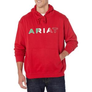 Ariat Men’s Hooded Sweatshirt(Mexico Red)