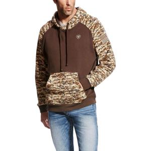 Ariat Men’s Hooded Sweatshirt(Patriot Desert Digi Camo)