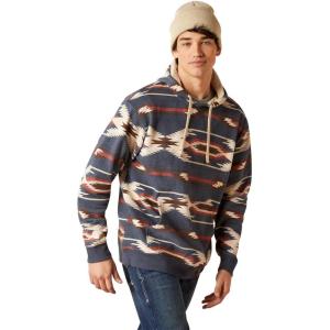 Ariat Men’s Hooded Sweatshirt(Printed Chimayo Navy)