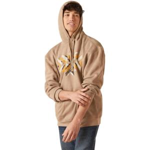 Ariat Men’s Hooded Sweatshirt(Pueblo Brindle Heather)
