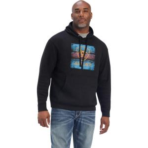 Ariat Men’s Hooded Sweatshirt(Serape Block Black)
