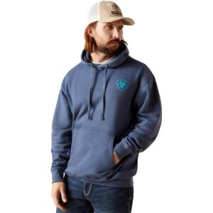 Ariat Men’s Hooded Sweatshirt(V Waves Deep Space)