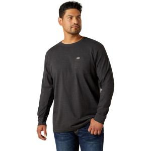 Ariat Men’s Rebar Cotton Strong Standard Pocket T-Shirt(Charcoal Heather)