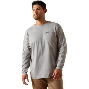 Ariat Men’s Rebar Cotton Strong Standard Pocket T-Shirt(Heather Grey)