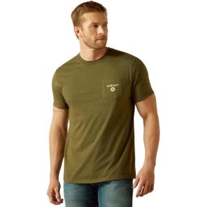 Ariat Men’s Roped Diamond T-Shirt(Military Heather)