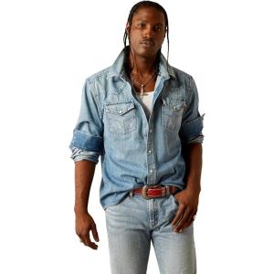 Ariat Men’s Yellowstone Weekly Denim Shirt(Light Stone Wash)